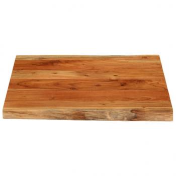 Tischplatte 80x80x3,8 cm Rechteckig Massivholz Akazie Baumkante