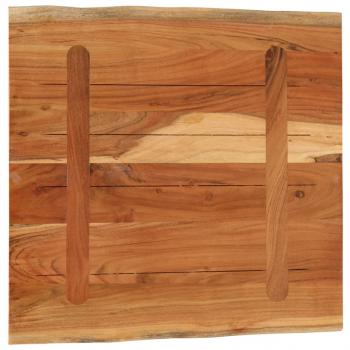 Tischplatte 80x80x3,8 cm Rechteckig Massivholz Akazie Baumkante