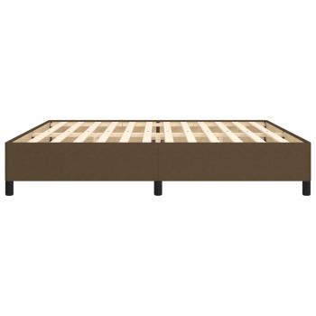 Bettgestell Dunkelbraun 200x200 cm Stoff