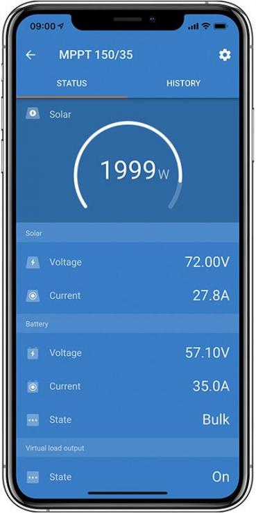 Victron Smart Solar Laderegler MPPT100 12/24V-30A, blau (SCC110030210)