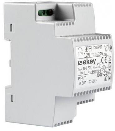 ARDEBO.de eKey NT REG 230 VAC/12 VDC/2 A Netzteil, grau (100205)