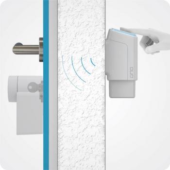 eKey uno Set Fingerprint mit Akku und Funk in schwarz inkl. Nuki Smart Lock Pro (4.Gen) in schwarz (200328)