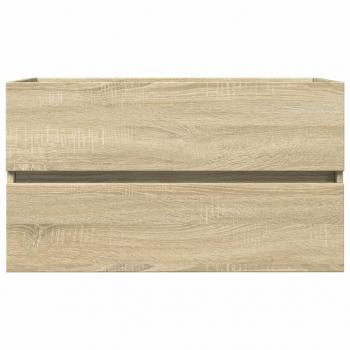 Waschbeckenunterschrank Sonoma-Eiche 80x38,5x45cm Holzwerkstoff