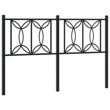 Kopfteil Metall Schwarz 140 cm