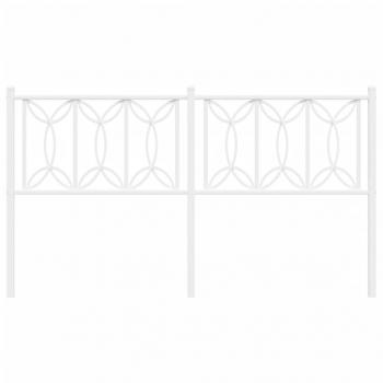 Kopfteil Metall Weiß 160 cm