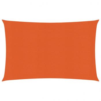 ARDEBO.de - Sonnensegel 160 g/m² Orange 3x4 m HDPE