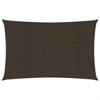 ARDEBO.de - Sonnensegel 160 g/m² Braun 5x8 m HDPE