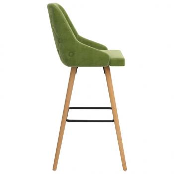 Barhocker 2 Stk. Hellgrün Samt 