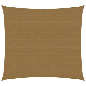 ARDEBO.de - Sonnensegel 160 g/m² Taupe 7x7 m HDPE