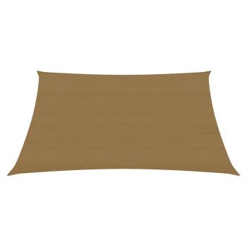 Sonnensegel 160 g/m² Taupe 7x7 m HDPE