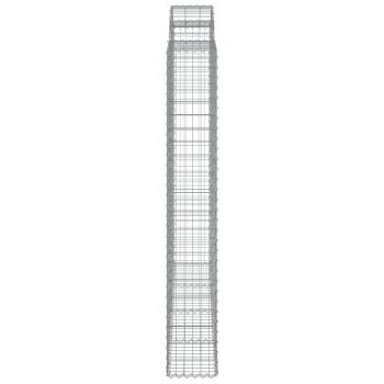 ARDEBO.de - Gabionen mit Hochbogen 4 Stk. 200x30x200/220cm Verzinktes Eisen