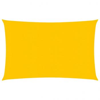 ARDEBO.de - Sonnensegel 160 g/m² Rechteckig Gelb 2x3,5 m HDPE