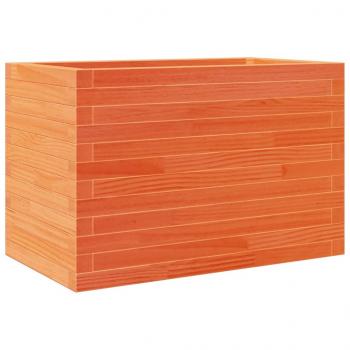Pflanzkübel Wachsbraun 70x40x45,5 cm Massivholz Kiefer