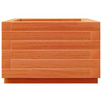 Pflanzkübel Wachsbraun 40x40x26,5 cm Massivholz Kiefer