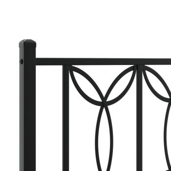 Kopfteil Metall Schwarz 135 cm