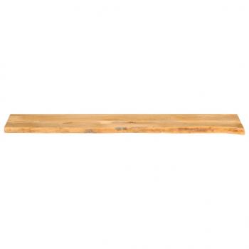 Tischplatte mit Baumkante 180x20x2,5 cm Massivholz Mango
