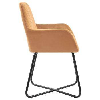Esszimmerstühle 2 Stk. Creme Samt