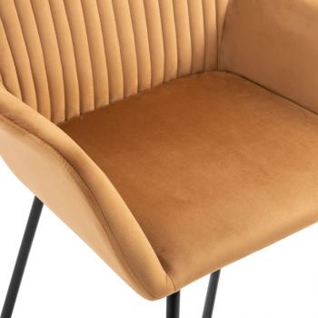 Esszimmerstühle 2 Stk. Creme Samt