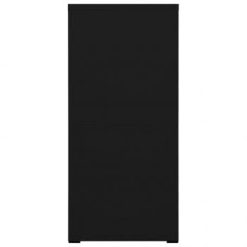 Aktenschrank Schwarz 46x62x133 cm Stahl