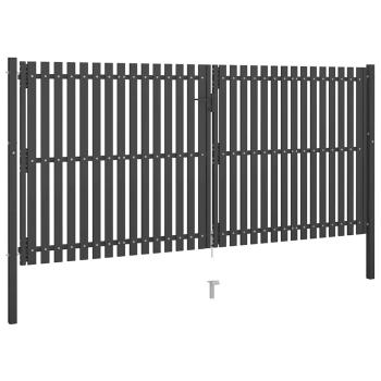 Gartentor Stahl 4x2,25 m Anthrazit