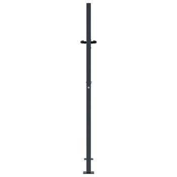 Gartentor Anthrazit 105x130 cm Stahl Gras-Design