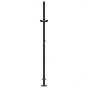 Gartentor Anthrazit 105x130 cm Stahl Bambus-Design