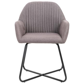 Esszimmerstühle 4 Stk. Taupe Stoff