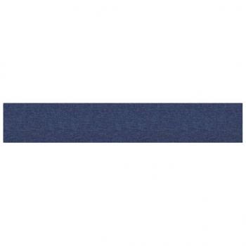 Wandpaneele 12 Stk. Blau 90x15 cm Stoff 1,62 m²