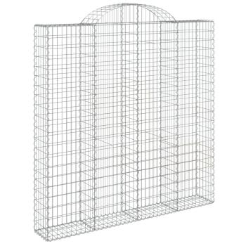 ARDEBO.de - Gabionen mit Hochbogen 6 Stk. 200x30x200/220cm Verzinktes Eisen