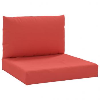 Palettenkissen 2-tlg. Rot Oxford-Gewebe