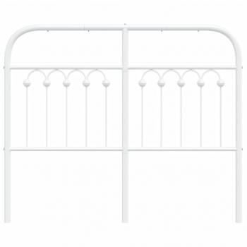 Kopfteil Metall Weiß 120 cm
