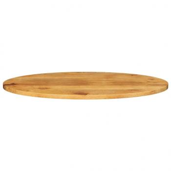 Tischplatte 100x40x2,5 cm Oval Massivholz Mango