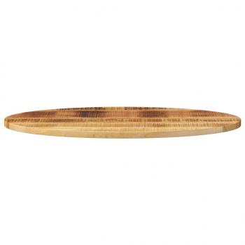 Tischplatte 90x40x3,8 cm Oval Massivholz Mango