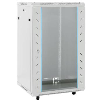ARDEBO.de - 18U Netzwerkschrank auf Rollen 19" IP20 60x60x100 cm
