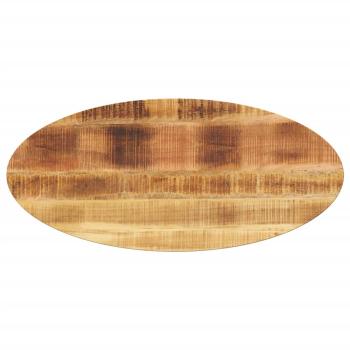 ARDEBO.de - Tischplatte 100x40x2,5 cm Oval Massivholz Mango