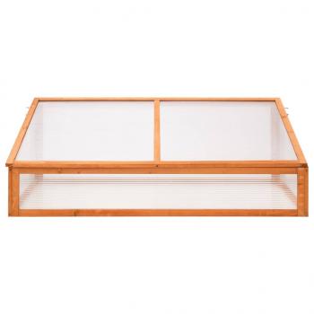 ARDEBO.de - Gewächshaus Orange 110x58,5x39 cm Tannenholz