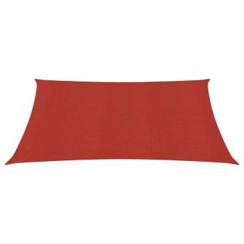Sonnensegel 160 g/m² Rot 2x2,5 m HDPE