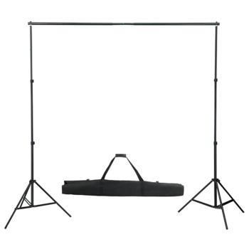 Fotostudio-Set mit Lampen-Set und Hintergrund