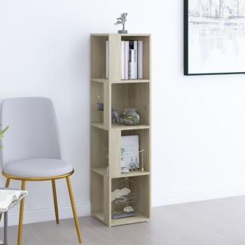 ARDEBO.de - Eckregal Sonoma-Eiche 33x33x132 cm Holzwerkstoff
