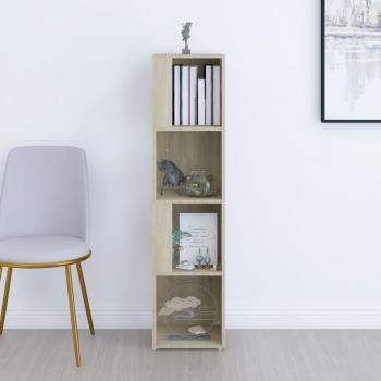 Eckregal Sonoma-Eiche 33x33x132 cm Holzwerkstoff