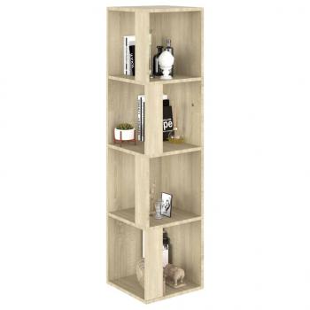 Eckregal Sonoma-Eiche 33x33x132 cm Holzwerkstoff