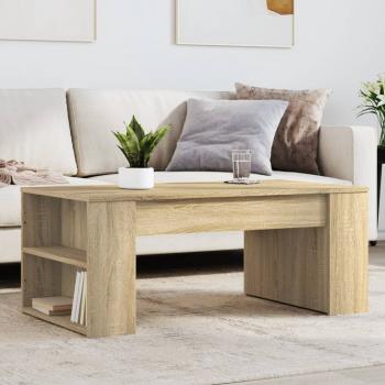 ARDEBO.de - Couchtisch Sonoma-Eiche 102x55x42 cm Holzwerkstoff