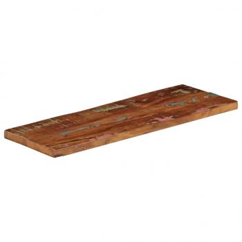 Tischplatte 90x30x3,8 cm Rechteckig Altholz Massiv