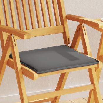 ARDEBO.de - Garten-Sitzkissen 2 Stk. Anthrazit 45x45x2 cm Quadratisch