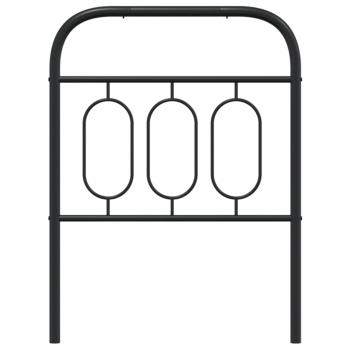 Kopfteil Metall Schwarz 75 cm