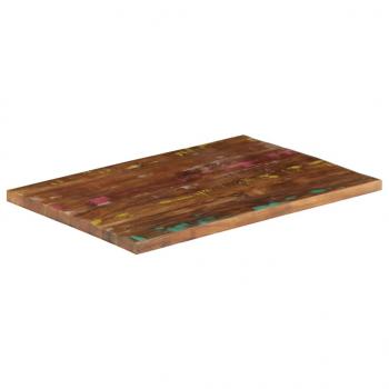 ARDEBO.de - Tischplatte 80x70x1,5 cm Rechteckig Altholz Massiv