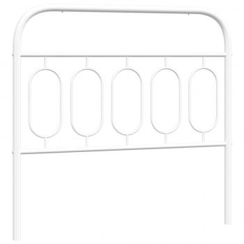 Kopfteil Metall Weiß 100 cm