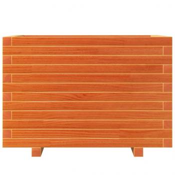 Pflanzkübel Wachsbraun 70x40x49,5 cm Massivholz Kiefer