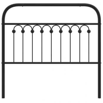 Kopfteil Metall Schwarz 100 cm