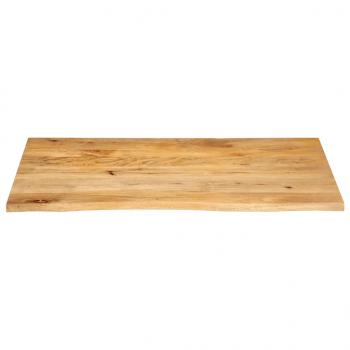 Tischplatte mit Baumkante 120x60x2,5 cm Massivholz Mango
